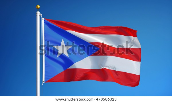 Puerto Rico Flag Waving Against Clean Stock Photo 478586323 | Shutterstock