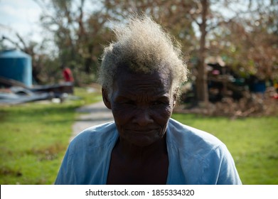 Puertos Cabezas, Nicaragua. November 7th 2020: People In Rubble After Hurricane Eta Path. 