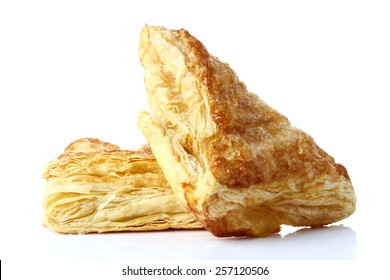 Puff Pastry Isolate On White