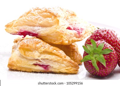 Puff Pastry Pockets With Strawberry Filling