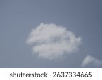 Puffy Cloud in Blue Sky