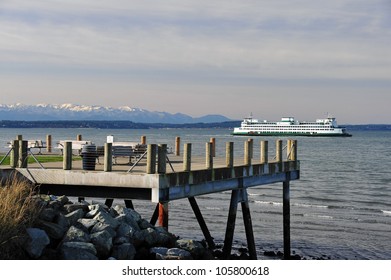 Puget Sound From Alki Point, Seattle