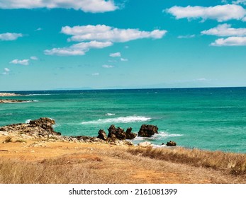 Puglia Coast In Southern Italy, Adriatic Sea Coast