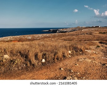 Puglia Coast In Southern Italy, Adriatic Sea Coast