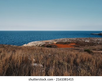 Puglia Coast In Southern Italy, Adriatic Sea Coast