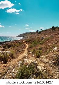 Puglia Coast In Southern Italy, Adriatic Sea Coast