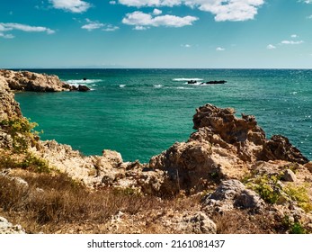 Puglia Coast In Southern Italy, Adriatic Sea Coast