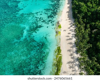 Puka Shell Beach. Clear turquoise water and ocean waves on sand. Boracay, Philippines. - Powered by Shutterstock