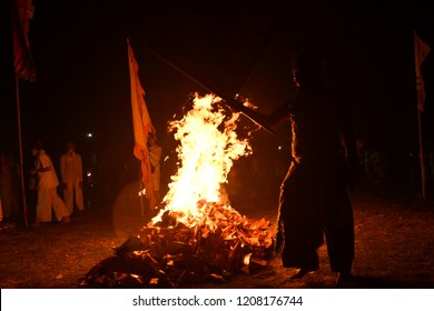 PUKHET THAILAND 17 October 2018
Vegetarian Festival -Sacred Rituals Are Performed At Various Chinese Shrines And Temples. They Include Some Feats Such As Walking Barefoot On Hot Coals 