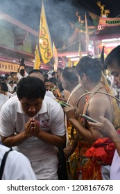 Pukhet Vegetarian Festival 9-17 October 2018 (THAILAND)-Sacred Rituals Are Performed At Various Chinese Shrines And Temples. They Include Some Feats Such As Walking Barefoot On Hot Coals 