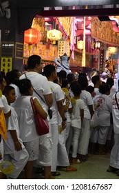 Pukhet Vegetarian Festival 9-17 October 2018 (THAILAND)-Sacred Rituals Are Performed At Various Chinese Shrines And Temples. They Include Some Feats Such As Walking Barefoot On Hot Coals 