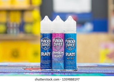 Pukka Juice E Liquid Blaze Rainbow Blaze And Blaze No Ice Offer A Mixture Of Blueberries And Raspberry Mixed With A Cooling Menthol 