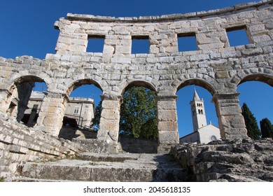 
The Pula Amphitheater or Coliseum of Pula, is a well-preserved Roman amphitheater, located in Pula, Istria (Croatia). It is now used for plays or for the Pula Film Festival.