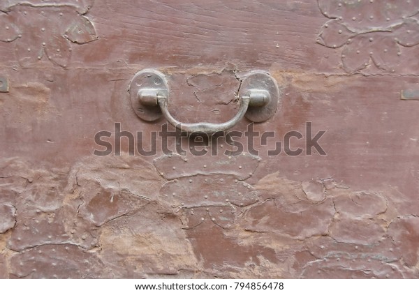 Pull Handle Antique Desk Drawer Stock Photo Edit Now 794856478