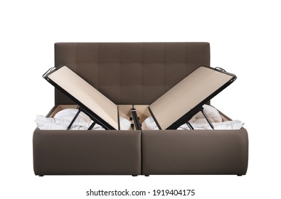 Pull Up Storage Bed Isolated On White Background