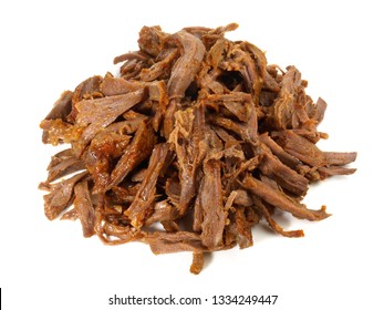 Pulled Beef on white Background