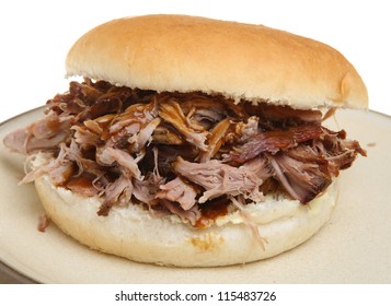 Pulled Pork Or Hog Roast Sandwich