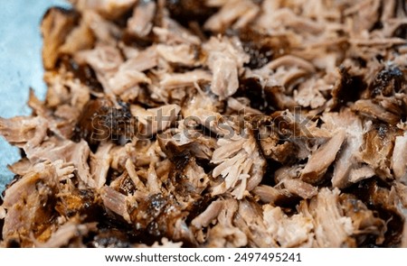 Pulled Pork of a pork shoulder