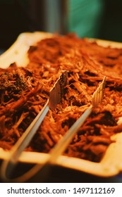 Pulled Pork At The World Championship Barbecue Competition In Memphis Tennessee During Memphis In May