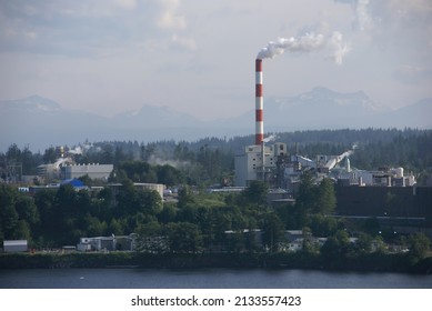 Pulp And Paper Mill Along Inside Passage, Canada