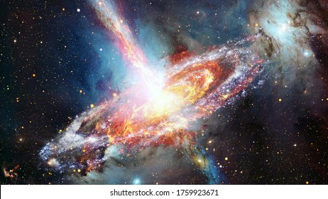 Pulsar in the nebula. Elements of this image furnished by NASA.