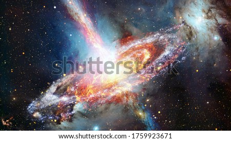 Pulsar in the nebula. Elements of this image furnished by NASA.