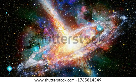 Pulsar in the nebula. Elements of this image furnished by NASA.