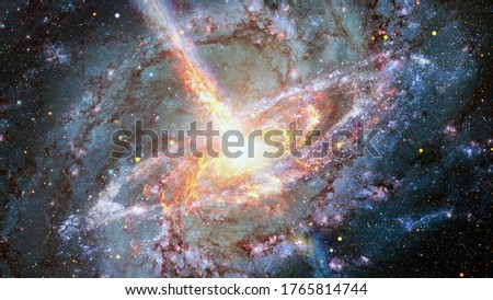 Pulsar in the nebula. Elements of this image furnished by NASA.