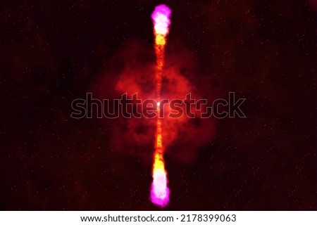 Pulsar, neutron star. Elements of this image furnished by NASA. High quality photo