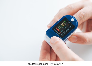 Pulse Oximeter finger digital device to measure oxygen saturation in blood and pulse rate.