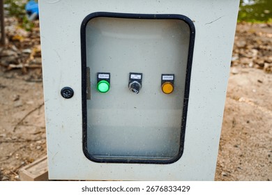 Pump Control Panel with Green RUN Light - Powered by Shutterstock - Get 15% off with code: PIKWIZARD15