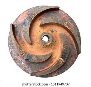 A Pump Impeller Used And Corroded