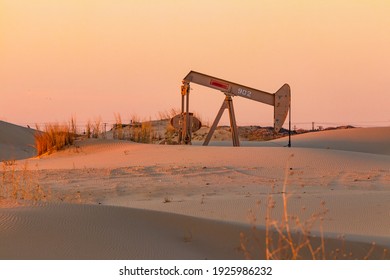 Pump Jack In The Permian Basin Sand Hills