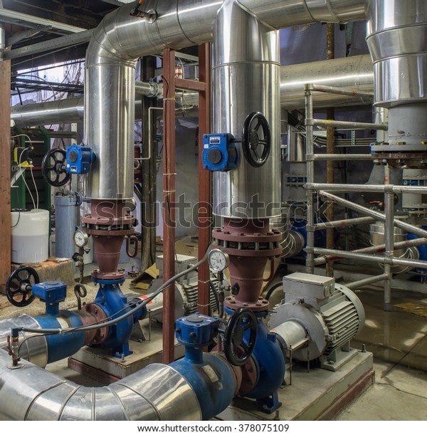 Pump Room Engine Room Stock Photo (Edit Now) 378075109