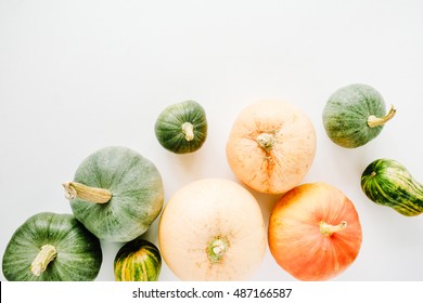 Pumpkin Arrangement. Flat Lay Autumn Wallpaper
