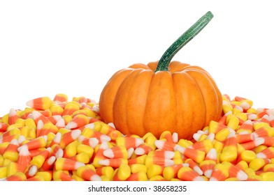 Pumpkin With Candy Corn