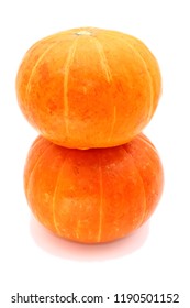 pumpkin close-up in square format, isolated