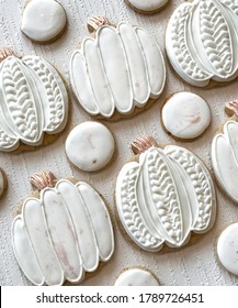 Pumpkin Decorated Royal Icing Sugar Cookies