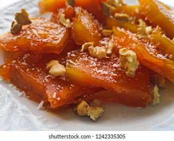 Pumpkin Dessert With Sugar, Pecan