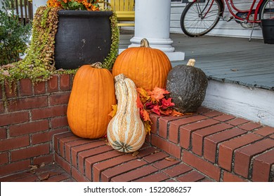Pumpkin fall halloween rural porch