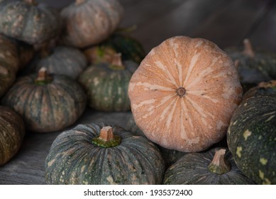 Pumpkin on the table in the market 