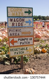 Pumpkin  Patch And Sign