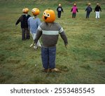 "Pumpkin People" is a tradition of the October harvest festival in Kentville, Nova Scotia.