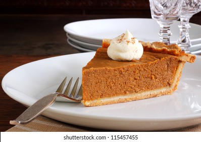 Pumpkin Pie Dessert For Thanksgiving Or Christmas