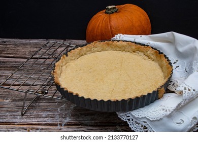 Pumpkin Pie  Pastry  Case Freshly  Baked 