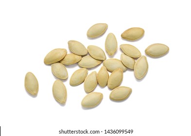 Pumpkin Seed Isolated On White Background