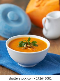 Pumpkin soup - Shutterstock ID 172643081
