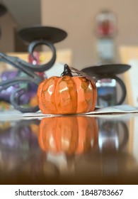 Pumpkin Zoomed In Orange Thanksgiving Background