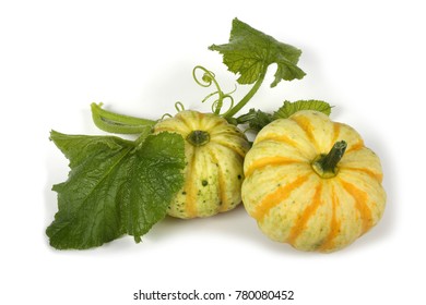 Pumpkins and leaves