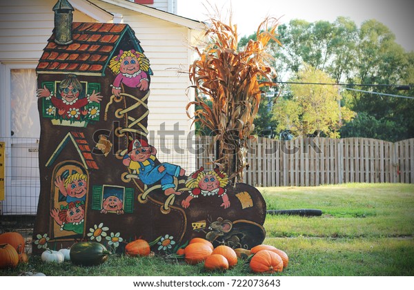 Pumpkins Sale American Farm Barns Autumn Stock Photo Edit Now